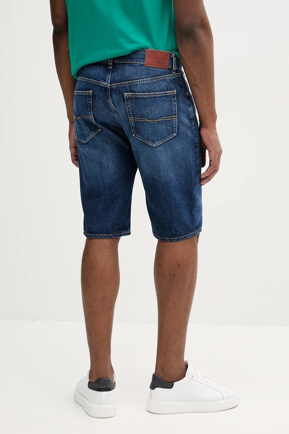 Oblečenie Rifľové krátke nohavice Pepe Jeans RELAXED SHORT CALLEN PM801079IC2 tmavomodrá