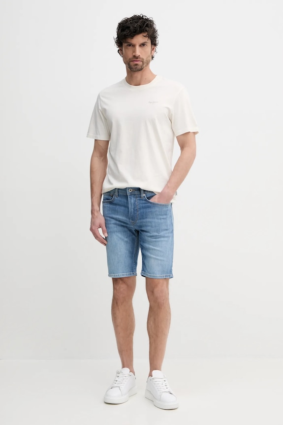 Džínové šortky Pepe Jeans SLIM SHORT HATCH PM801080IC0 modrá SS25
