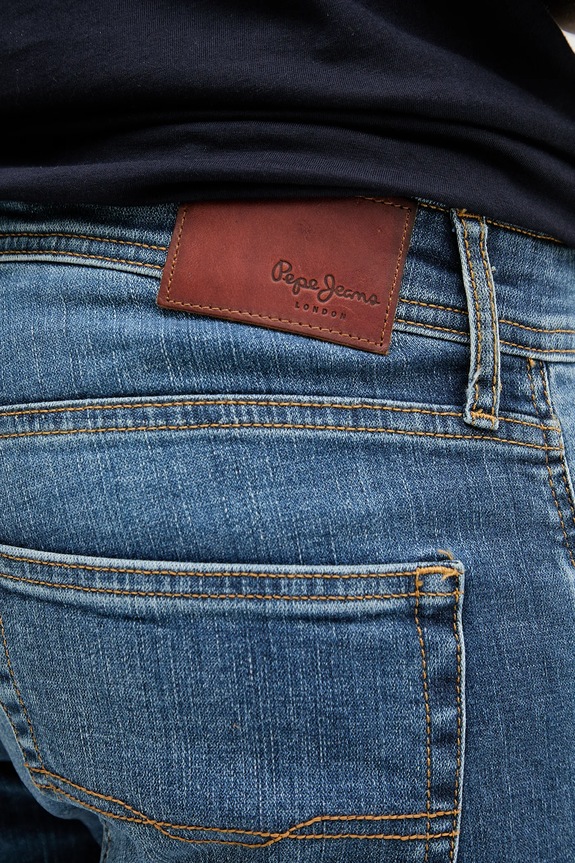 Odzież Pepe Jeans szorty jeansowe STRAIGHT SHORT CASH PM801081EE5 niebieski