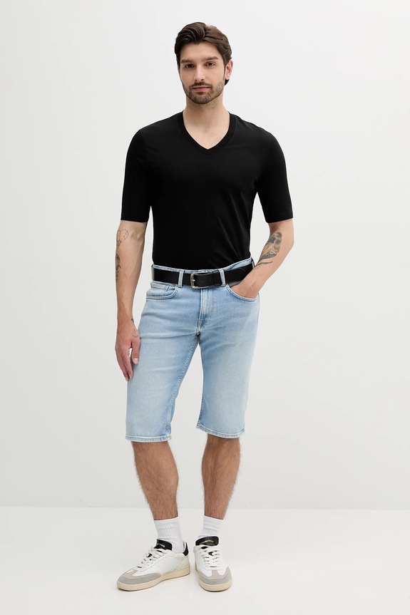 Pepe Jeans szorty jeansowe STRAIGHT SHORT CASH PM801081ID0 niebieski SS25