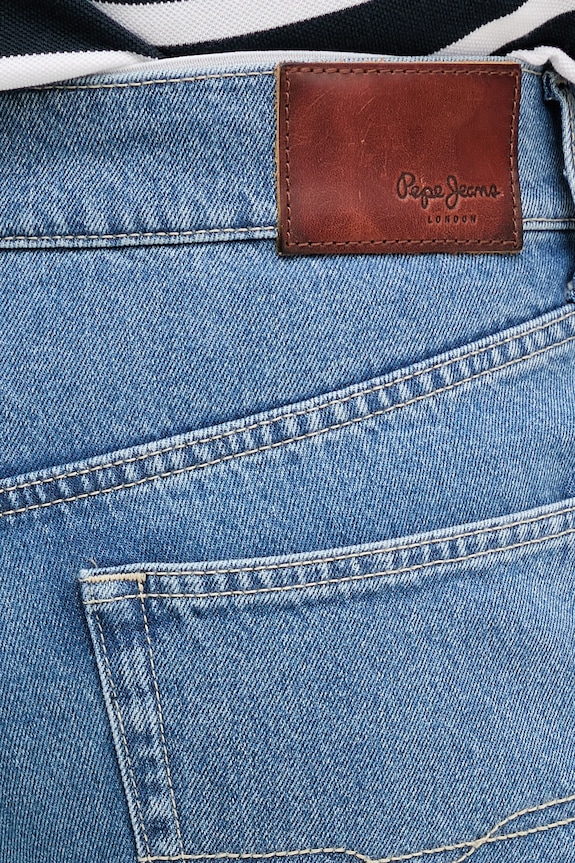 Pepe Jeans szorty jeansowe LOOSE SHORT niebieski PM801176ND3