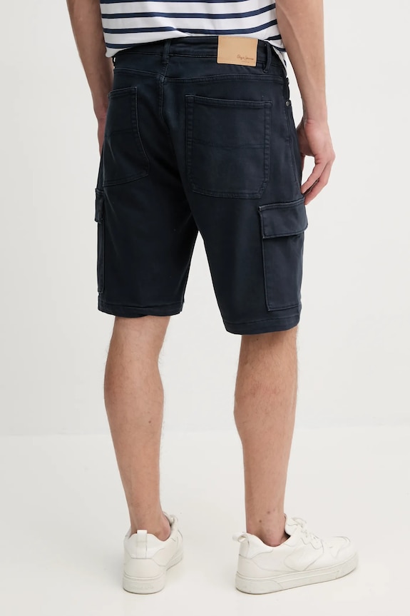 Ρούχα Σορτς Pepe Jeans GYMDIGO FIVE POCKETS CARGO SHORT PM801177 σκούρο μπλε