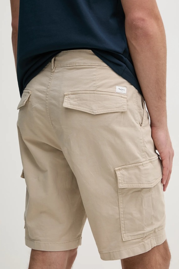Oblečenie Šortky Pepe Jeans SEASONAL CARGO SHORT PM801179 béžová