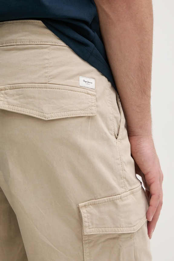 Šortky Pepe Jeans SEASONAL CARGO SHORT béžová PM801179