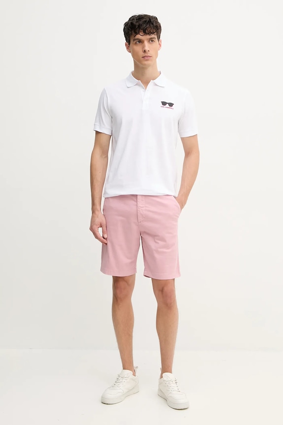 Pepe Jeans pantaloni scurți REGULAR CHINO SHORT PM801181 roz SS25