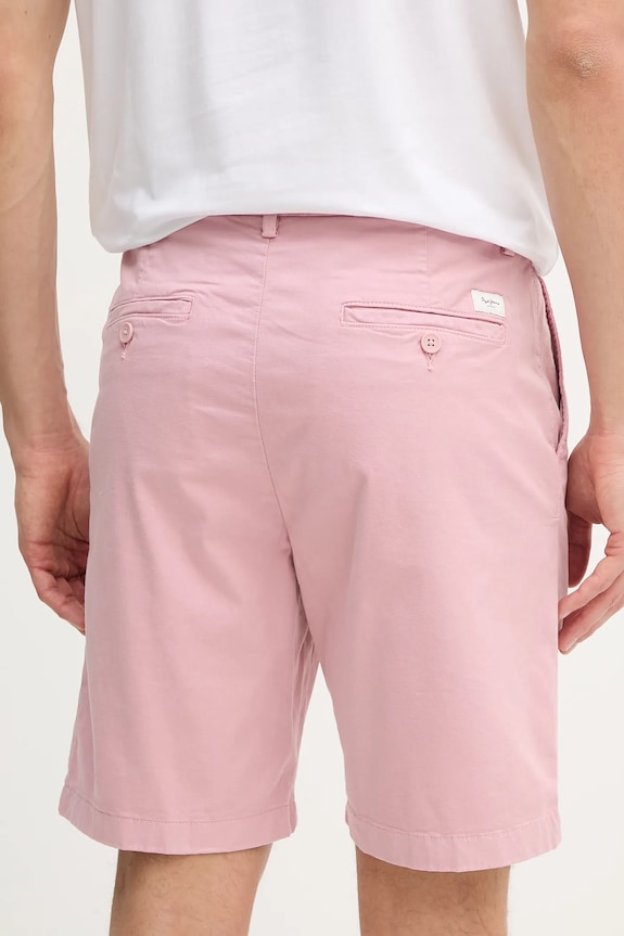 Îmbrăcăminte Pepe Jeans pantaloni scurți REGULAR CHINO SHORT PM801181 roz