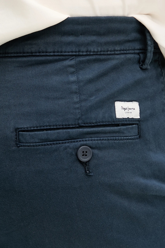Kraťasy Pepe Jeans REGULAR CHINO SHORT námořnická modř PM801181