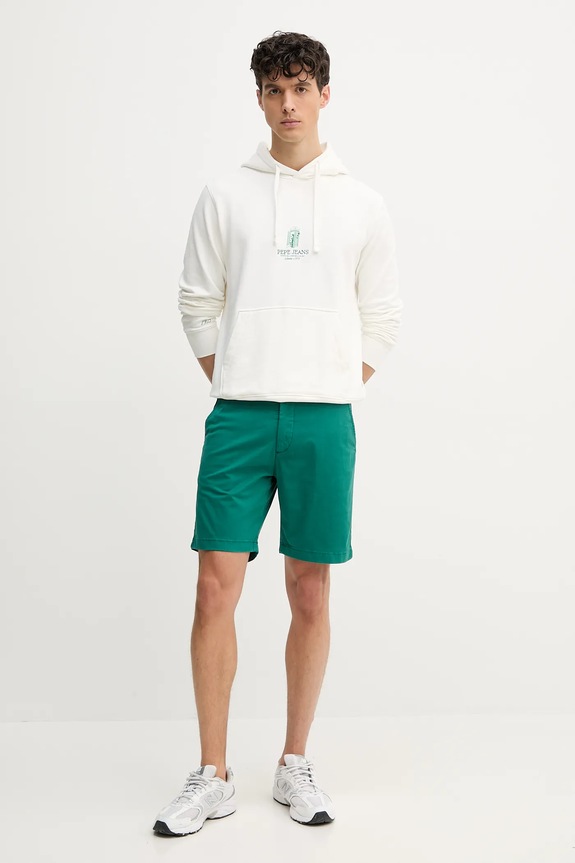 Pepe Jeans rövidnadrág REGULAR CHINO SHORT PM801181 zöld SS25