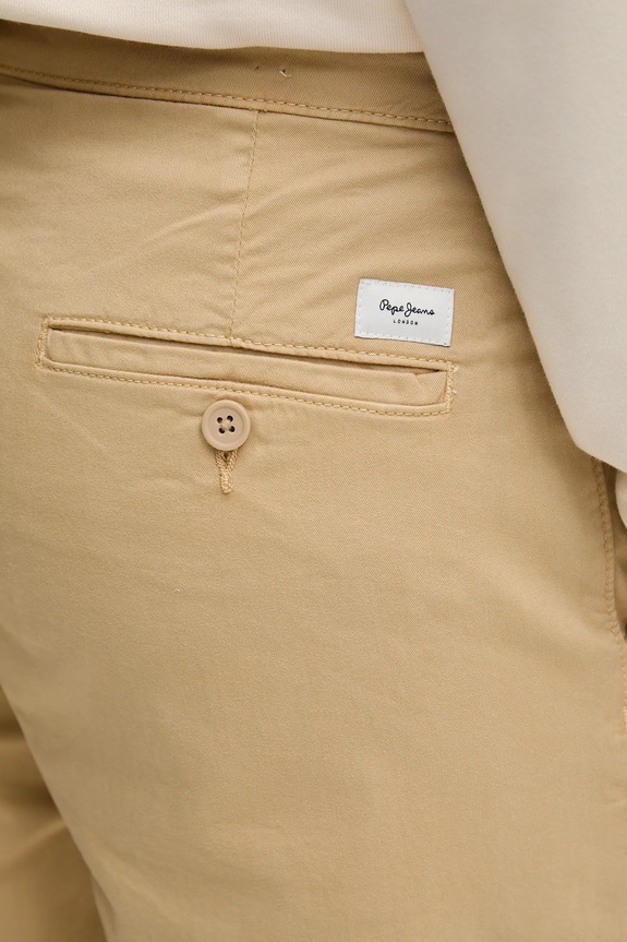 Pepe Jeans szorty REGULAR CHINO SHORT beżowy PM801181