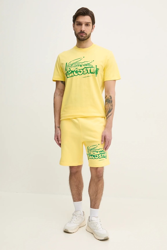 Lacoste szorty GH0286 żółty AW25