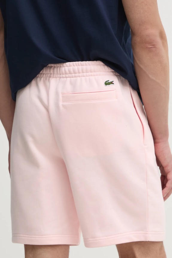 Одяг Бавовняні шорти Lacoste GH0990 рожевий