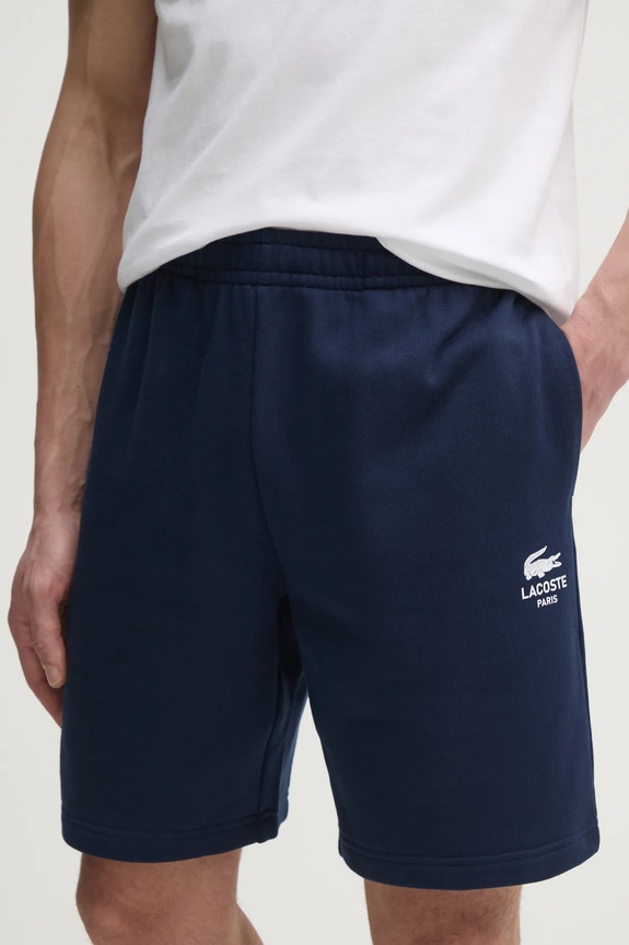 Lacoste szorty bawełniane bawełna granatowy GH0990