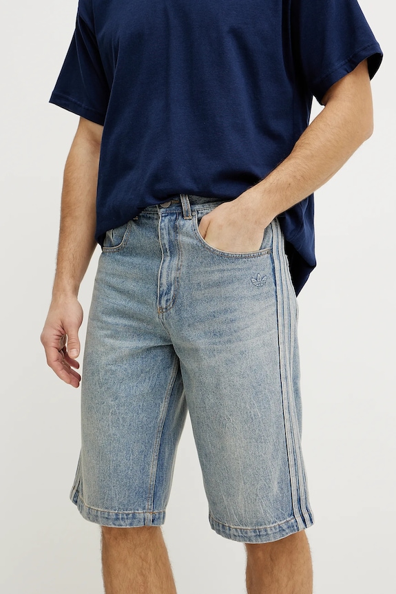 adidas Originals pantaloncini di jeans DENIM SHORTS denim blu JY6290