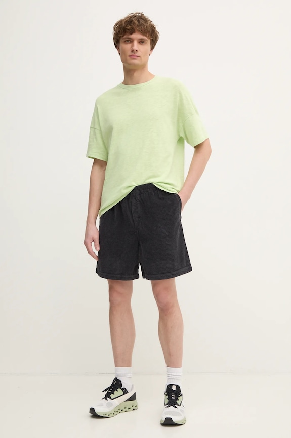 Σορτς με κορδόνι American Vintage MPADO09BE25 μαύρο AA00