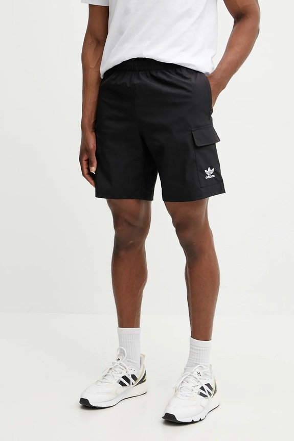 Σορτς adidas Originals Essential ύφασμα μαύρο JD0406