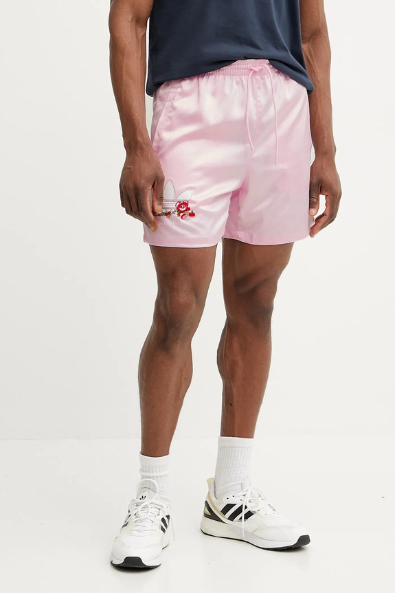 adidas Originals rövidnadrág SPRINTER SHORTS elasztánnal rózsaszín JP0990