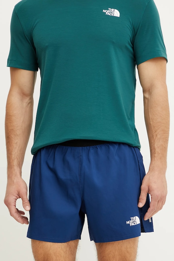 The North Face szorty sportowe Breeze tkanina granatowy NF0A892ND1R1