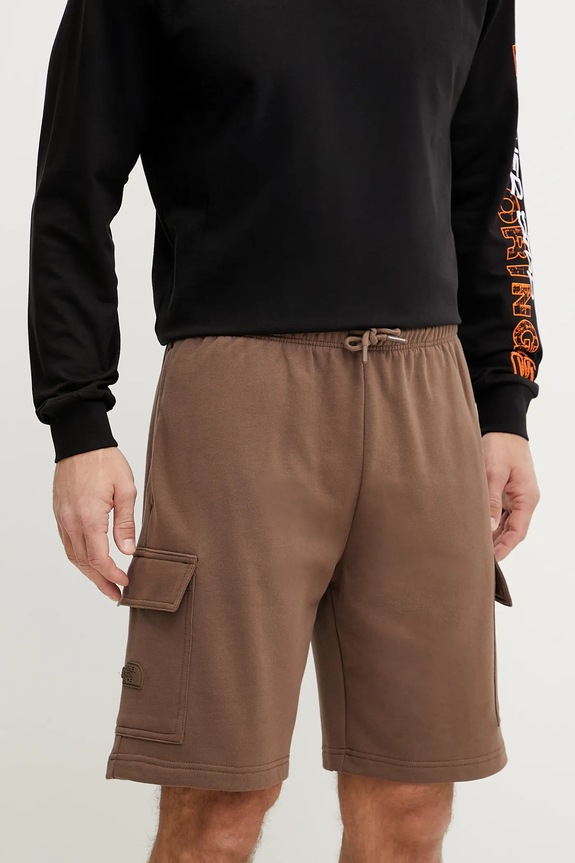 The North Face pantaloncini in cotone maglia marrone NF0A8C2Z1OI1