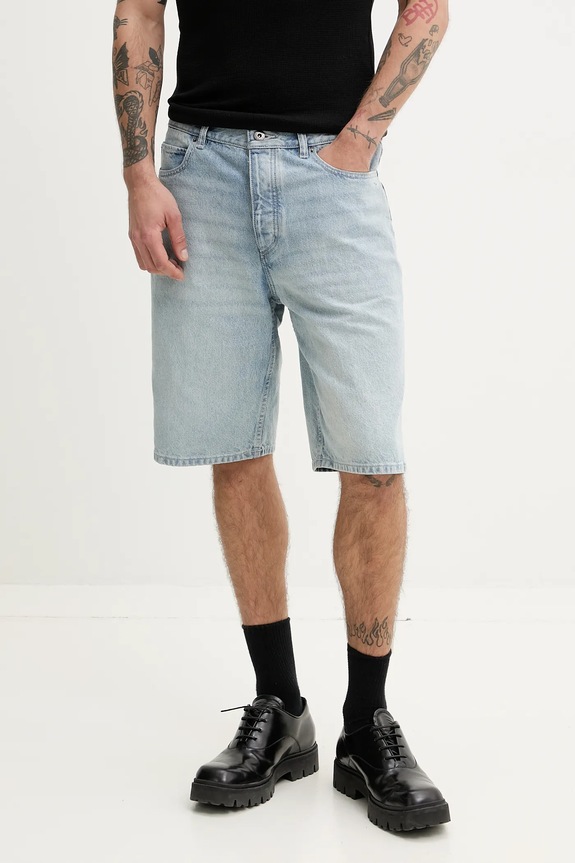 Hugo Blue szorty jeansowe bawełna niebieski 50534631