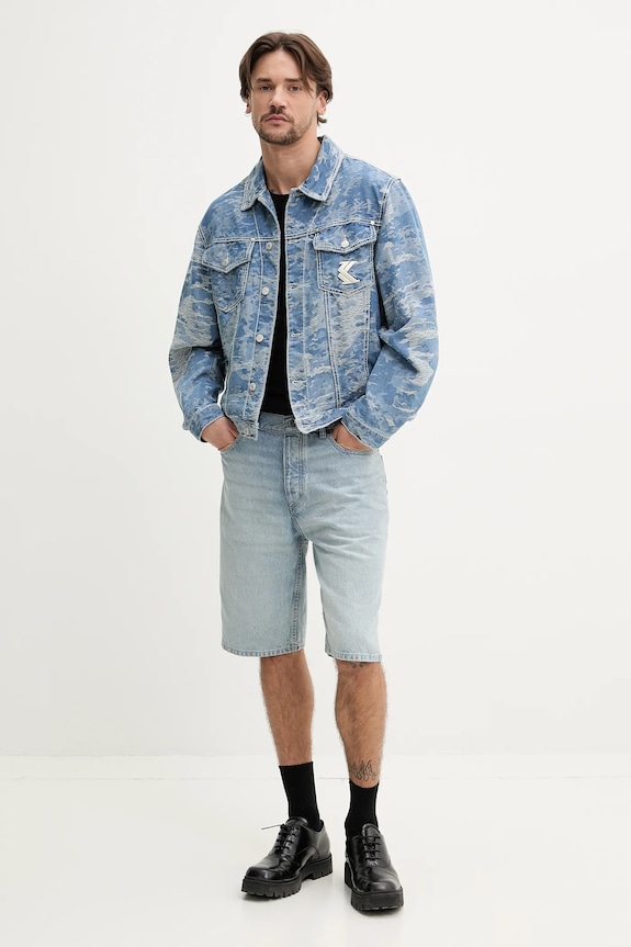 Hugo Blue szorty jeansowe 50534631 niebieski SS25