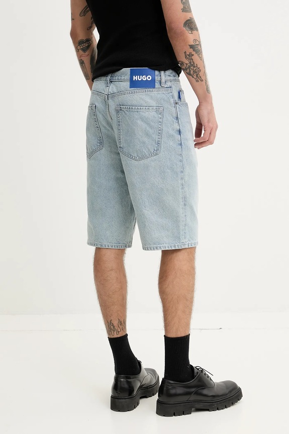 Odzież Hugo Blue szorty jeansowe 50534631 niebieski