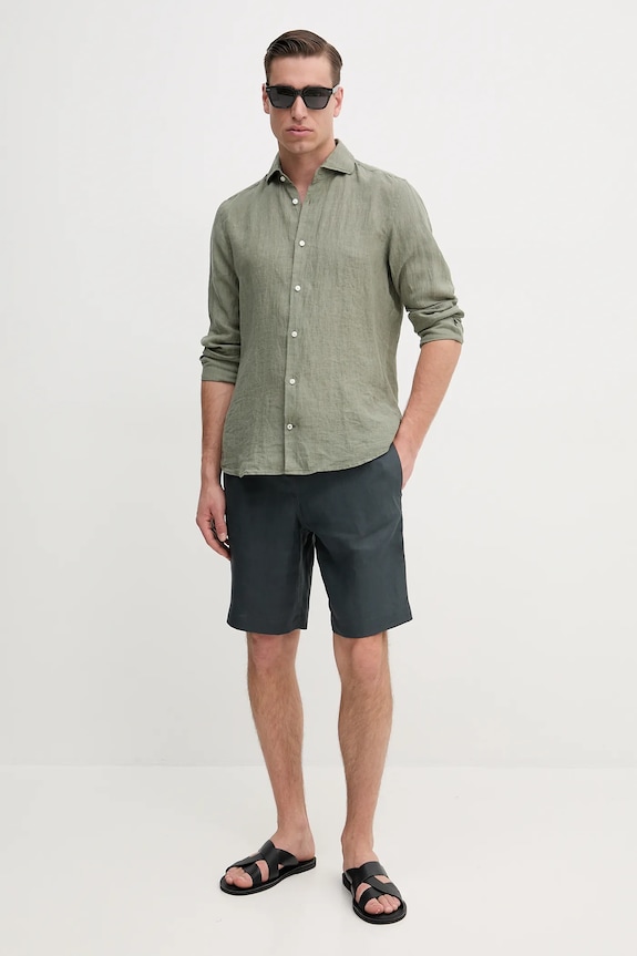 Lanene kratke hlače ZADIG&VOLTAIRE WMBS01061.310 siva SS25