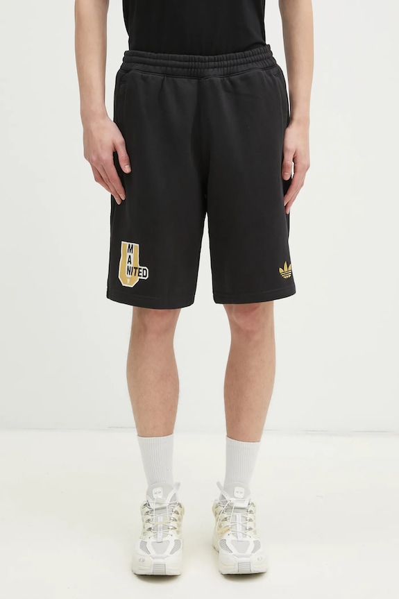 Šortky adidas Performance Manchester United VRCT Short jednofarebný čierna JF0362