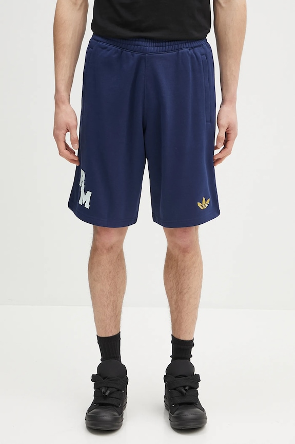 adidas Performance pantaloni scurți REAL MADRID VRCT Shorts tricotaj albastru JF2588