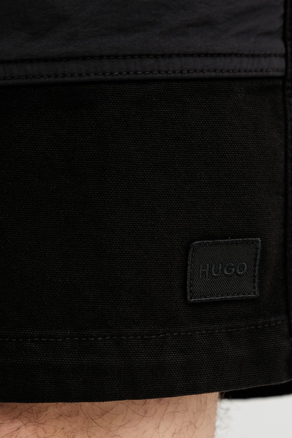 HUGO pamut rövidnadrág fekete 50534655