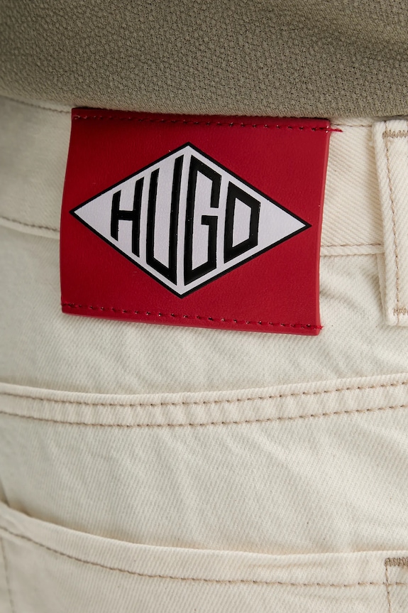 Τζιν σορτς HUGO μπεζ 50537723