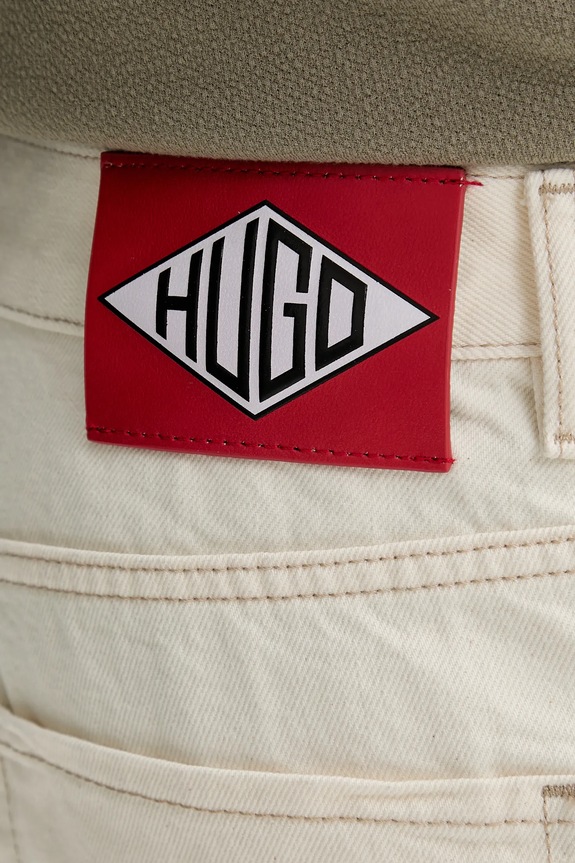 Τζιν σορτς HUGO μπεζ 50537723