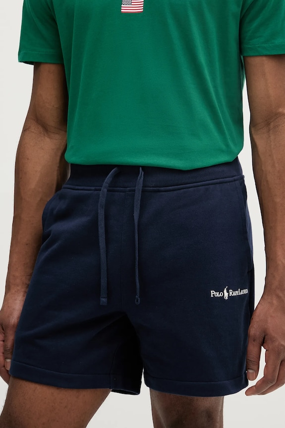 Σορτς Polo Ralph Lauren βαμβάκι σκούρο μπλε 710964717