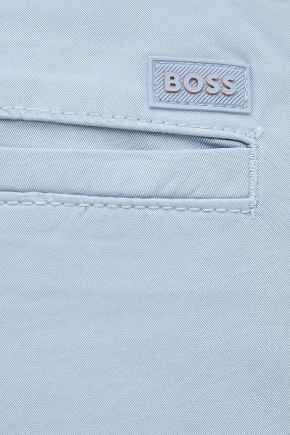 BOSS Orange Σορτς chino ανδρικά βαμβακερά με ελαστάν μπλε 50536723