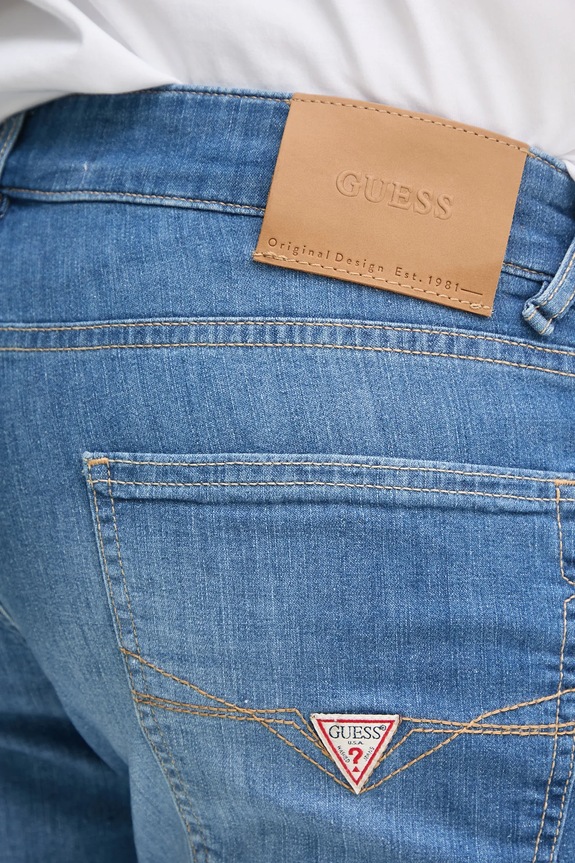 Guess szorty jeansowe SONNY niebieski M5GD01.D5MZ2