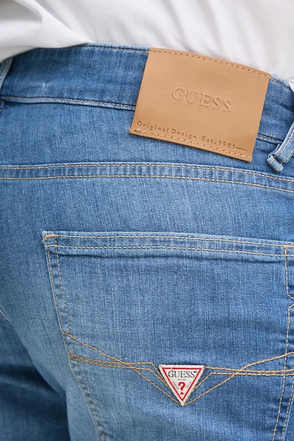 Guess szorty jeansowe SONNY niebieski M5GD01.D5MZ2