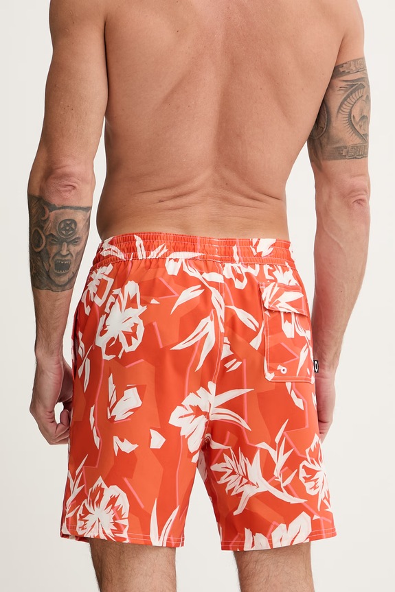 Oblečenie Oakley plavecké šortky pánske CANARY PALMS FOA405399 oranžová