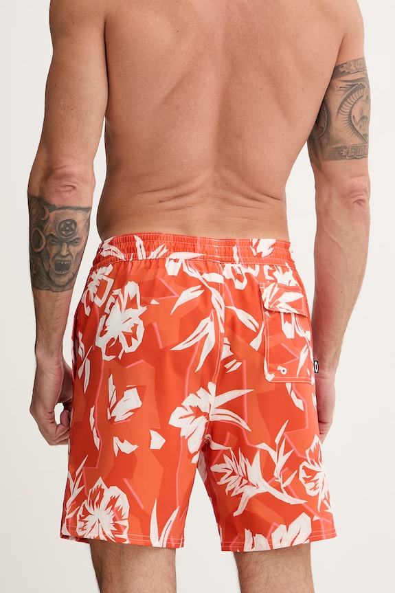 Oblečenie Oakley plavecké šortky pánske CANARY PALMS FOA405399 oranžová