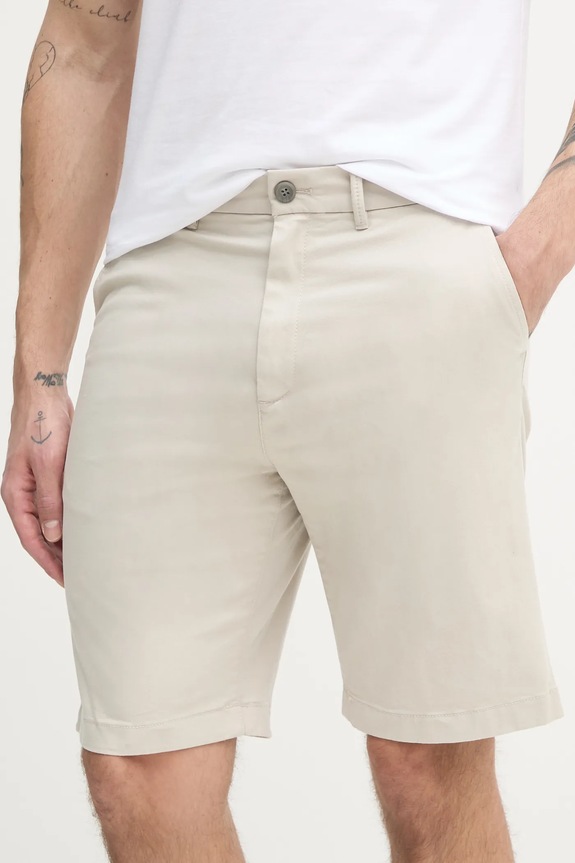 Calvin Klein szorty z elastanem beżowy K10K114068
