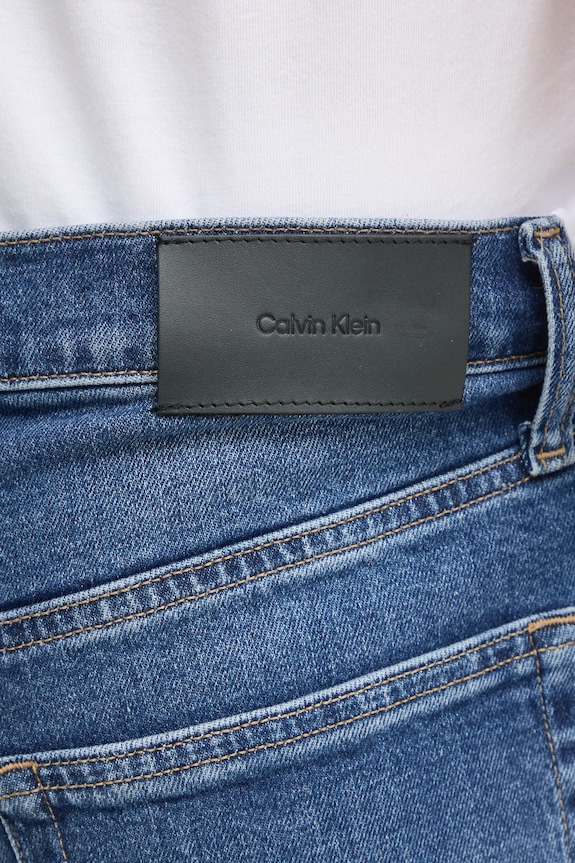 Calvin Klein szorty jeansowe niebieski K10K114075