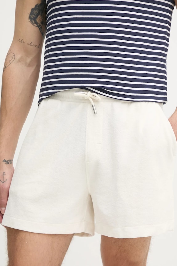 Calvin Klein szorty dzianina beżowy K10K114444