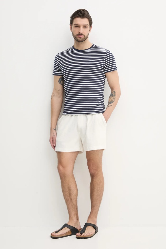 Calvin Klein szorty K10K114444 beżowy SS25