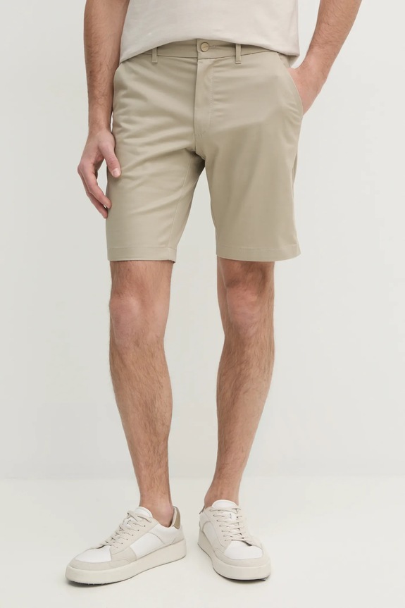 Calvin Klein rövidnadrág elasztánnal bézs K10K114071