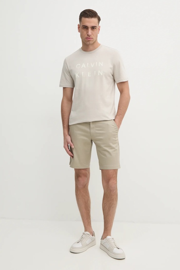 Calvin Klein rövidnadrág K10K114071 bézs SS25