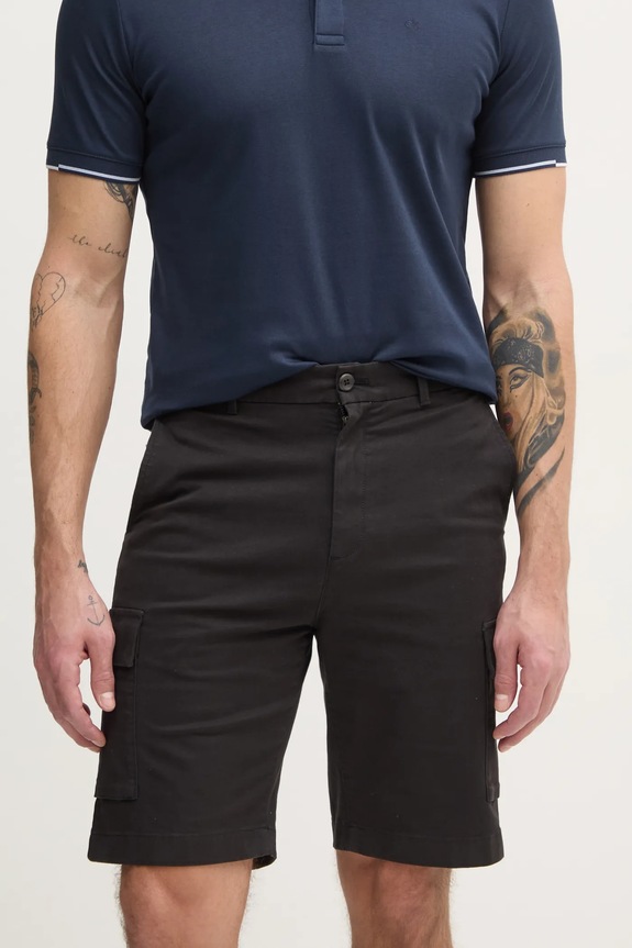 Kratke hlače Calvin Klein s elastinom crna K10K114067