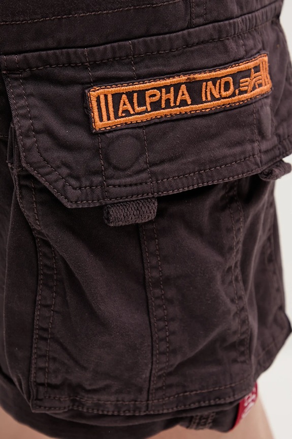 Alpha Industries pantaloni scuți cargo bărbătești din bumbac cu elastan Crew Short violet 176203