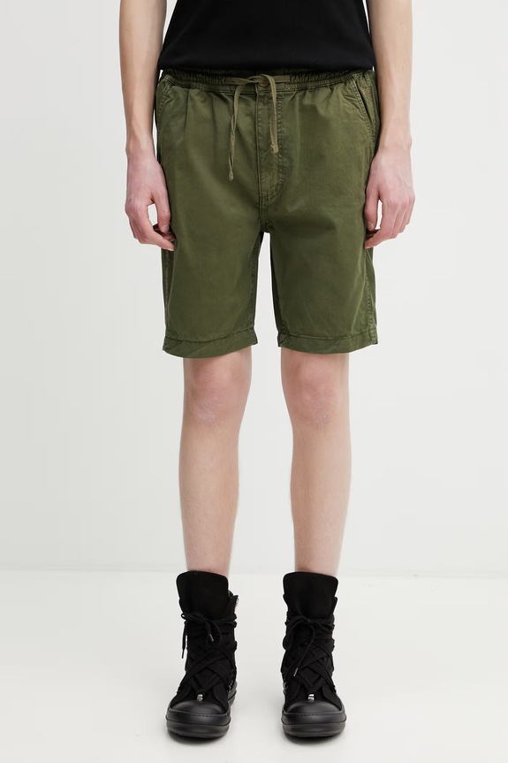 Alpha Industries Basic Cotton Shorts pantaloni scurți pentru bărbați din bumbac uni verde 156262