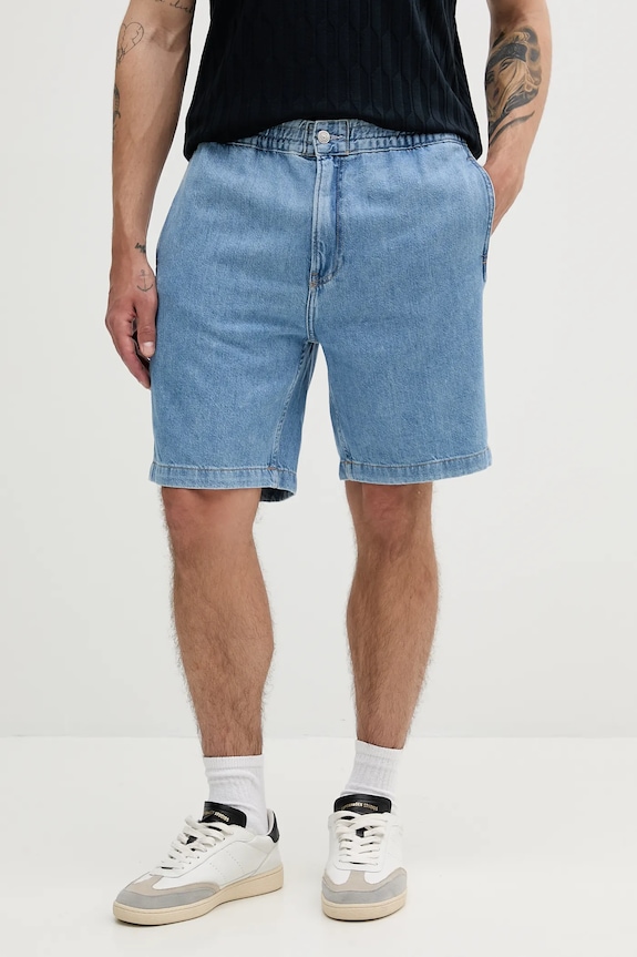 Džínové šortky Calvin Klein Jeans riflovina modrá J30J327506