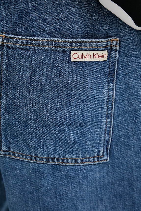 Džínové šortky Calvin Klein Jeans modrá J30J327517