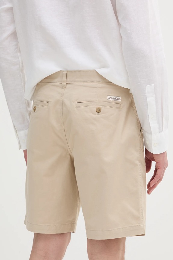 Ρούχα Σορτς Calvin Klein Jeans LV040EM618 μπεζ