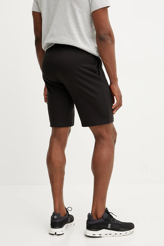 Îmbrăcăminte Puma Pantaloni scurți de trening bărbați de bumbac Essential Jersey 682600 negru